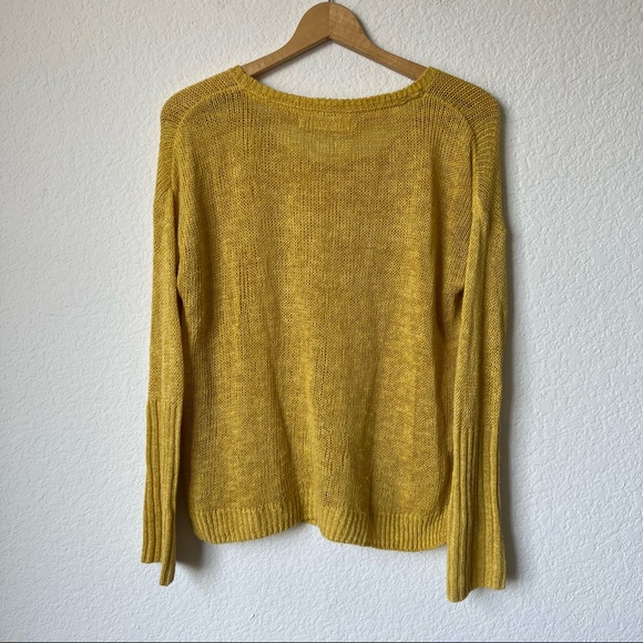 SOLD Anthropologie Sparrow Yellow Knit Sweater - Picture 5 of 8